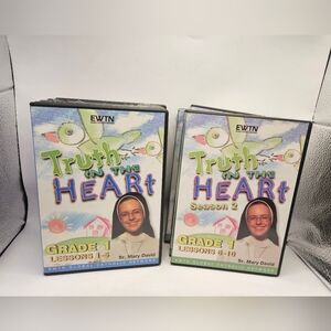 EWTN Truth In The Heart DVD's Season 1 & 2 Grades 1-5 Some Sealed Some Used. 